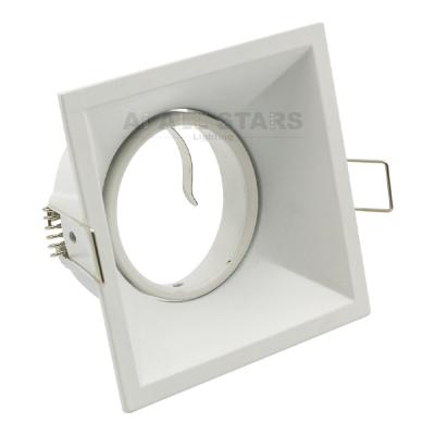 China Modern GU5.3 MR16 LED Modules Down Light Black White Square Die Cast Downlight Mounting Ceiling GU10 Aluminum Spotlight Housing for sale