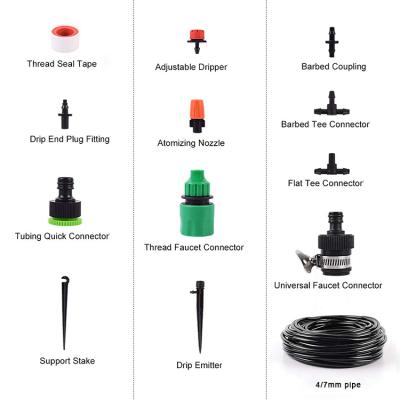 China Drip Irrigation Home Micro Agricultural Circuit Kit Cooling Garden Spray Irrigation Garden Greenhouse Greenhouse Lawn Irrigation Watering Garden for sale