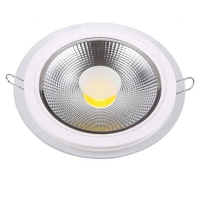 China High Brightness 5W 10W 15W 25W Round Square COB Aluminum Glass Led Ceiling Panel Down Light for sale