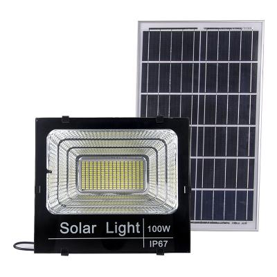 China 25W 40W 60W 100W 200W Outdoor Solar Workstation Solar Led Flood Light For Industrial Garden Gym for sale