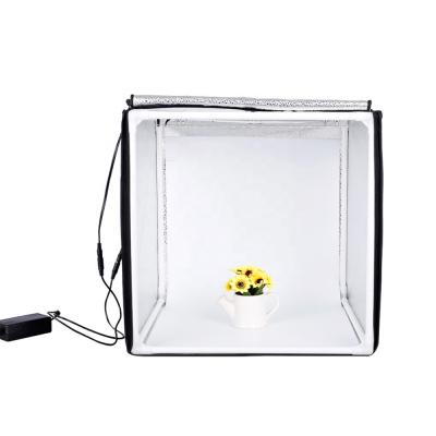 China Nylonreflection 100cm Photography Softbox LED Lightbox Foldable Portable Photo Studio with 3 Color Backdrops and Carry Bag for sale