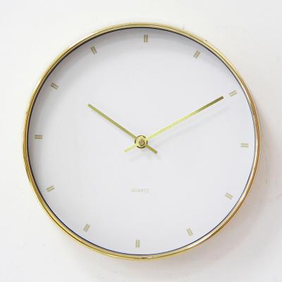 China Modern Simple Antique Bedroom Round Living Room Clock Silent Quartz Wall Clock Ladder Style Wall Clock for sale