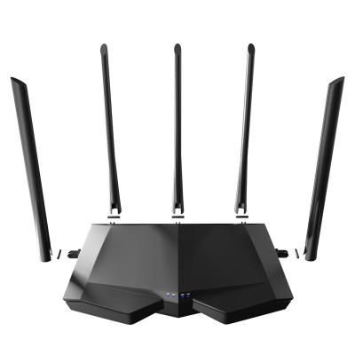 China Tenda AC7 AC1200 Home Router Wireless Network Supplement Dual Band WiFi Router with High Gain 5 Antennas for sale