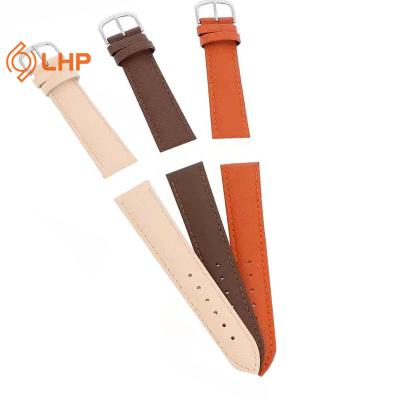 China Vintage Leather Strap Handcrafted Custom 18mm 20mm 22mm Strap Black Brown Leather Strap for sale