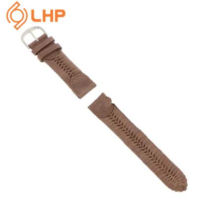 China Watch Woven Leather Strap Beautifully Woven Leather Strap Fashion Vintage Woven Leather Strap Watch for sale