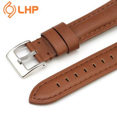 China High quality black temperament brown luxury oily leather leather strap leather strap for sale