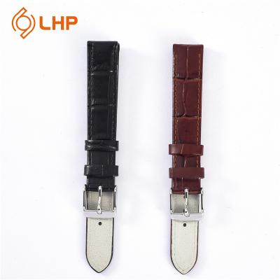 China Korean Black Leather Strap Fashion Bracelet Watch Charm Wick Pattern Brown High Quality Leather Strap for sale