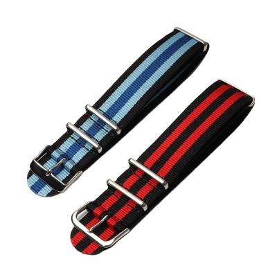 China High Quality 20mm Adjustable Nylon Braided NATO Strap 14mm 16mm 18mm Leather Custom Strap for sale