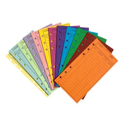 China Recyclable Budget Envelope Planner Fill Colored 6-Ring Binder Paper Expense Tracker Inside Page Finance Planner Accounts Book Wrapping Paper for sale