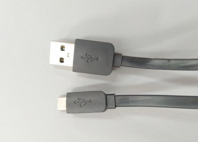 China Cable de la carga por USB de TPE plana MicroUSB con el material modificado para requisitos particulares de la longitud ambientalmente en venta