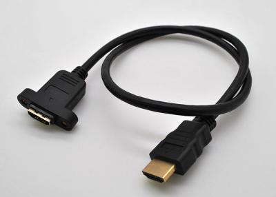 China HDMI extension cord, HDMI male to female extension can be fixed wall panel line for sale