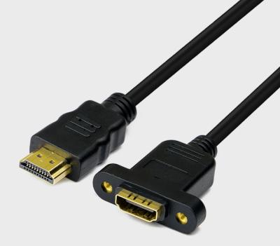 China HDMI extension cord, HDMI male to female extension can be fixed wall panel line for sale