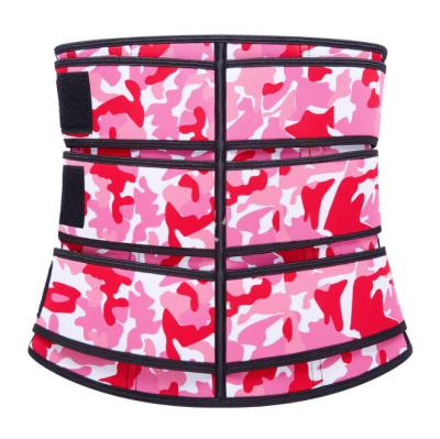 China Breathable Neoprene Postpartum Shapewear Breathable Corset Camouflage Sweating Fitness With Magic Paste for sale