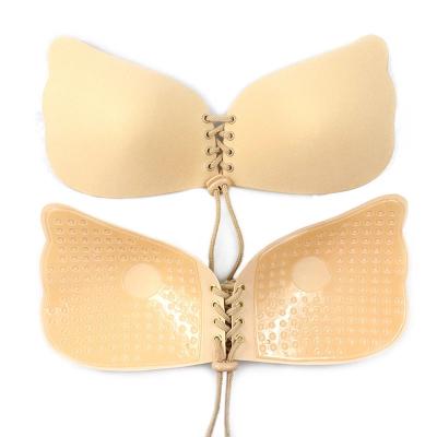 China Backless Gel Silicone Pump Stick Bra Seamless Invisible Magical Self-adhesive Seamless Bra for sale