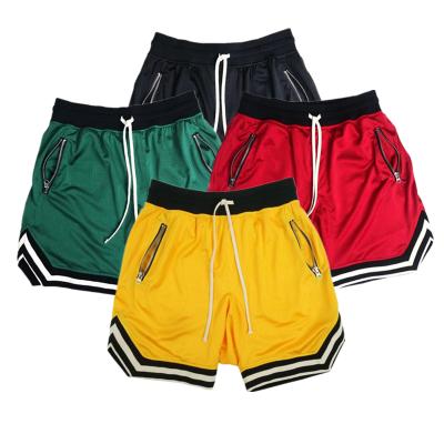 China Men's Fitness Gyms Shorts Mesh Compression Quick-Drying Sweatpants Shorts Mens Solid Color Anti-Wrinkle Summer Slim Fit Clothes for sale