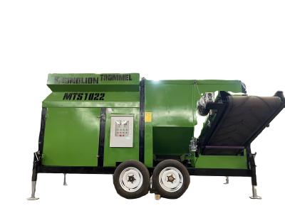 China Zhengzhou Sinolion Mobile Rotary Screen Drum Compost Topsoil Screener Trommel Screen en venta