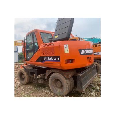 China Hotels DoosanDH150W-7 wheel excavator used condition with original low price DH210W-7 excavators for sale