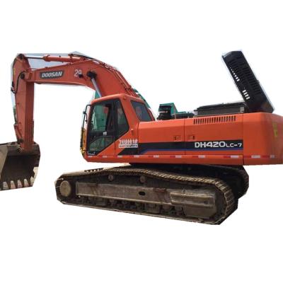 China Hydraulic Used Excavator For Sale Used Big Excavator Doosan DH420-7 Excavator 2.18mÂ ³ for sale