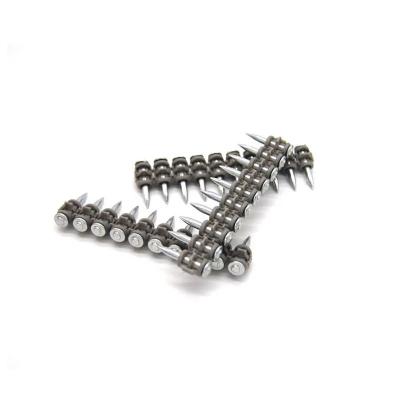 China Gas Nails Rust Resistant Cold Galvanized Smooth Row Concrete Steel Nails for sale