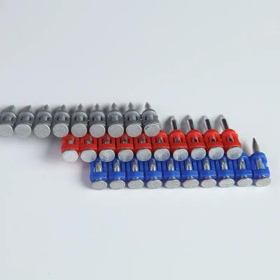 China Clavos de gas galvanizados en frío de acero galvanizado de hormigón Clavos de fila recta de vigas suave de flutuación disponible OEM en venta