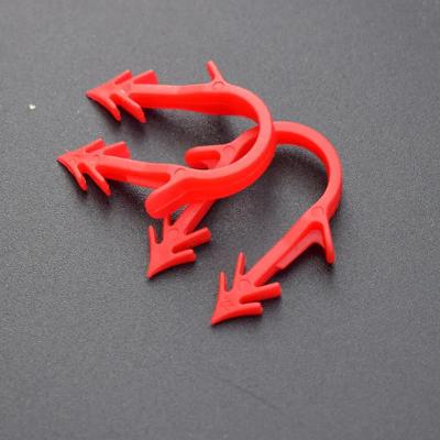 China Red Self Adhesive Clips For Underfloor Heating Pipes  Secure Installation Ufh Clips for sale