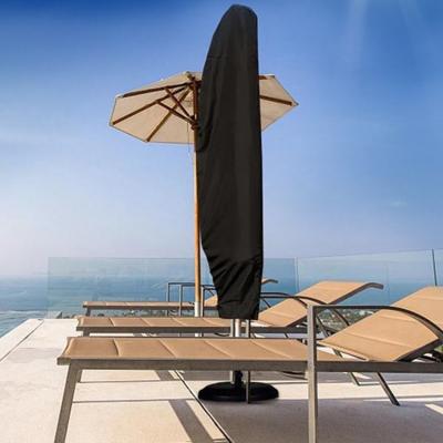 China Custom Outdoor Garden Umbrella Sunshade Beach Furniture Cover Oxford Waterproof Furniture Cover for sale