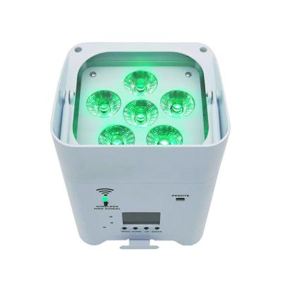 China 6*18W hotel led lighting battery wireless lights for sale