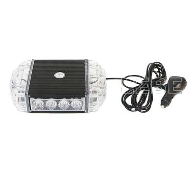 China PC Lens Car Roof Top Emergency Led Mini Police Flashing Light Bar With Magnets for sale