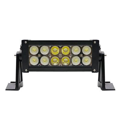 China Aluminum Due Housing 7.5inch 36W Array 3W Epistar Offroad Led Light Bar For Vehicles for sale