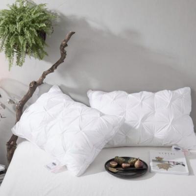 China Hypoallergenic Anti-bacteria Cotton Fabric Soft Pillow Down Alternative Pillows For Sleep for sale