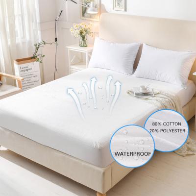 China Hot Sale Waterproof Terry Mattress Protector Hypoallergenic Raincoat for sale