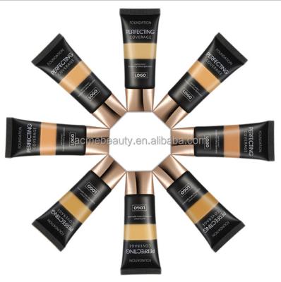 China New Private Label Waterproof Makeup OIL-CONTROL Foundation Liquid Foundation For Dark Skin Women for sale