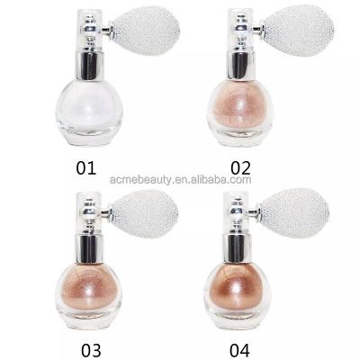 China Waterproof Private Label 2022 Low MOQ Shimmer Highlighter Sets Cosmetic Makeup Powder Highlighter Spray For Body And Face for sale