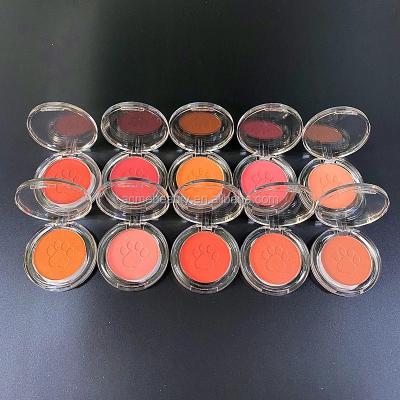 China Newest cute face makeup blush single blush cosmetics pink blush private label for sale