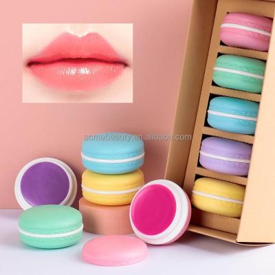 China Waterproof Wholesale 5 in 1 Macarons Lip Balm Custom Logo Lip Care Hydrating Private Label Lip Balm for sale