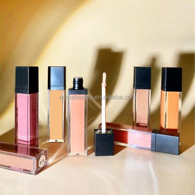 China Vegan High Gloss Waterproof Dye Lip Gloss Moisturizing Lip Gloss Private Label Lip Gloss Container Nude Dropping Liquid Lip Cream for sale