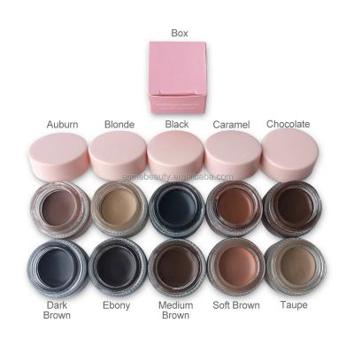 China Lowest MOQ Custom Logo Eyebrow Gel Brow Pomade Long Lasting Waterproof Eyebrow Enhancers Dip Brow Private Label Eyebrow Pomade for sale