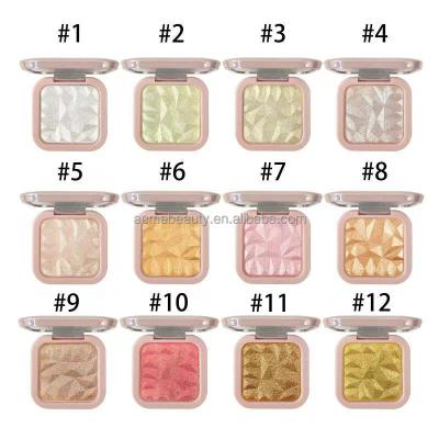 China Waterproof Cosmetics Makeup Sets Gold Highlighter Bar Makeup Private Label High Press Bronzer Lighter Powder for sale