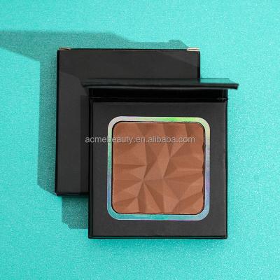 China Case 4 Waterproof Pink Color Face Makeup Pressed Powder Plain Contour Palette for sale