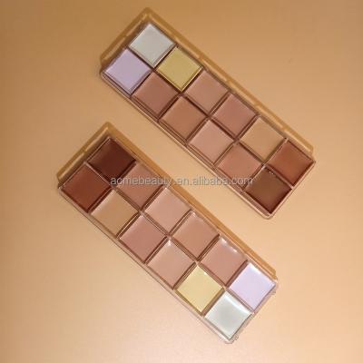 China Moisturizer No Logo 12 Color Concealer Palette OEM New Arrival Makeup Concealer Palette for sale