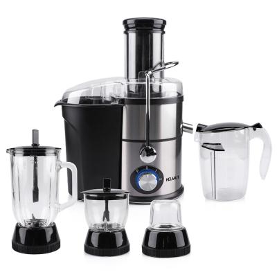 China Household Multifunctional 4 in 1 Stainless Steel Household Vegetable Fruit Juicer Slow Juicer Pure Cold Press Centrifugal Juice Extractor Te koop