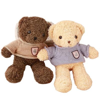 China Teddy Bear Logo Branded Promotional Soft Adorable Plush Toy Bear with Custom Fabric for sale