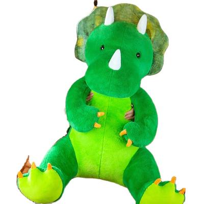 China Children play triceratops soft 110cm 60cm 90cm Dino plush pillow stuffed dinosaur toy plush toys for sale