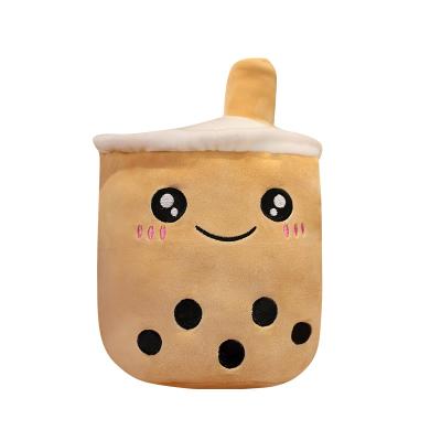 China Cute custom milk tea doll plush toy soft plush pillow stuffed toys bubble tea boba plush for sale