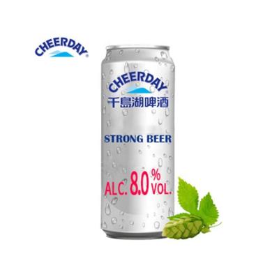 China Lager Wholesale Oem 8% Alcohol Beer Light Color Strong Box Lager Beer for sale