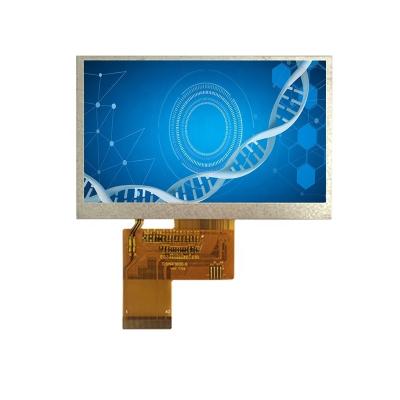 China Inch TFT LCD 4.3 480 * 272 Resolution RGB Interface ST7282T2 Driver IC 350 Transmissive Type Cd/m2 (Typ.) TFT LCD Display for sale