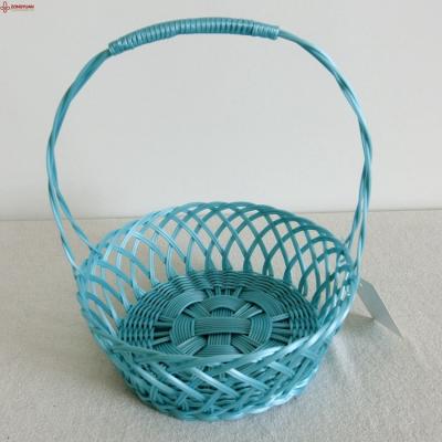 China Viable Tasteless Hand - Woven Plastic Tote Basket for sale