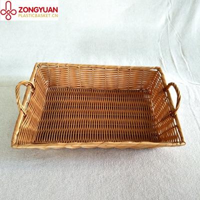 China Sustainable High quality classic cheap custom size rattan snack handwoven basket for sale