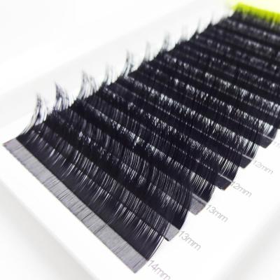 China Thick Order Direct Individual Matte Synthetic Fiber L Loop Eyelash Porcelain Extensions for sale