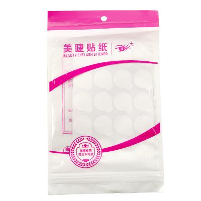 China Set Wholesale White Eyelash Extension Holder Glue Wick Protection Glue Eyelash Glue Paper Disposable Dots for sale